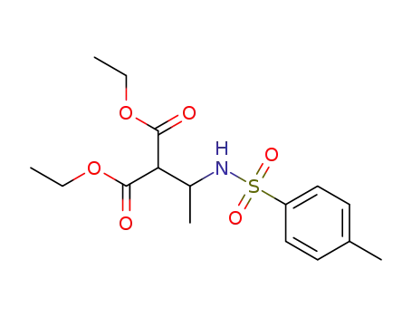 Molecular Structure of 1373511-56-8 (diethyl 2-(1-(4-methylphenylsulfonamido)ethyl)malonate)