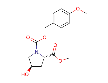 (2S,4R)-1-p-methoxybenzyloxycarbonyl-4-hydroxypyrrolidine-2-carboxylic acid methyl ester