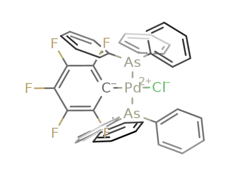 Molecular Structure of 56261-60-0 (Palladium, chloro(pentafluorophenyl)bis(triphenylarsine)-)