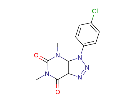 3-(4-chloro-phenyl)-4,6-dimethyl-3,4-dihydro-[1,2,3]triazolo[4,5-<i>d</i>]pyrimidine-5,7-dione