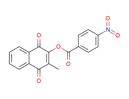 Molecular Structure of 14748-93-7 ((3-methyl-1,4-dioxo-2-naphthyl) 4-nitrobenzoate)
