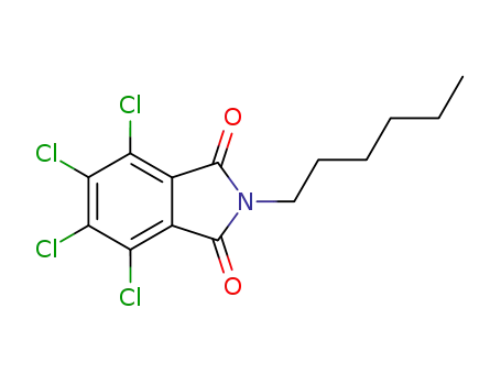 Molecular Structure of 14737-86-1 (3,4,5,6-tetrachloro-N-hexylphthalimide)