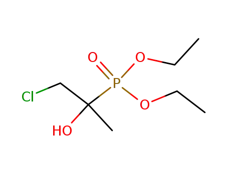 Molecular Structure of 73519-29-6 (Phosphonic acid, (2-chloro-1-hydroxy-1-methylethyl)-, diethyl ester)