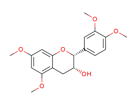 Molecular Structure of 51196-02-2 ((2R)-2α-(3,4-Dimethoxyphenyl)-5,7-dimethoxychroman-3α-ol)