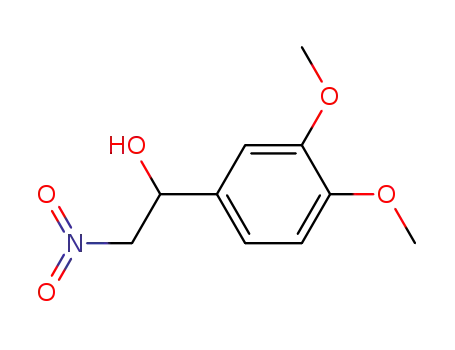Molecular Structure of 39220-86-5 (Benzenemethanol, 3,4-dimethoxy-a-(nitromethyl)-)