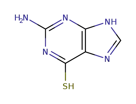 Molecular Structure of 154985-75-8 (6-thioguanine)