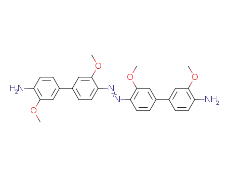 Molecular Structure of 14446-33-4 (3,3',3'',3'''-tetramethoxy-4',4'''-azo-bis-biphenyl-4-ylamine)