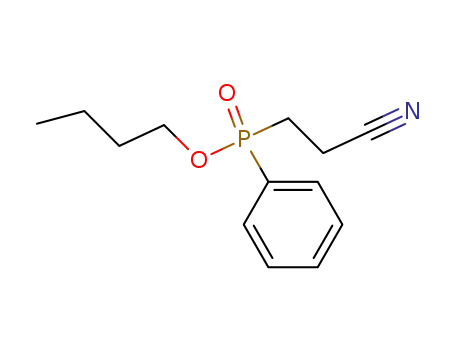 Molecular Structure of 857470-46-3 ((2-cyano-ethyl)-phenyl-phosphinic acid butyl ester)