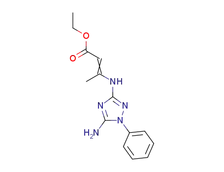 ethyl 3-(5-amino-1-phenyl-1H-1,2,4-triazol-3-ylamino)but-2-enoate
