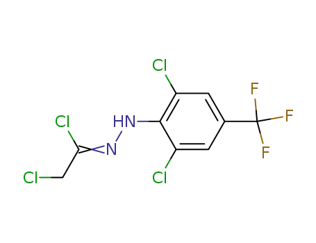 Molecular Structure of 288066-46-6 (N'-(2,6-dichloro-4-trifluoromethylphenyl)-chloroacetohydrazonoyl chloride)