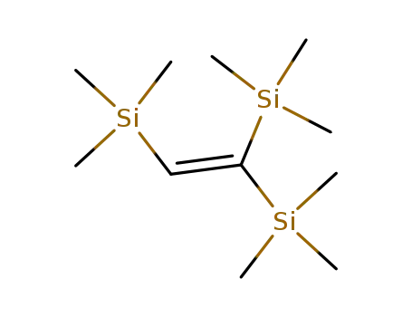 Molecular Structure of 18938-24-4 ([2,2-Bis(trimethylsilyl)vinyl](trimethyl)silane)