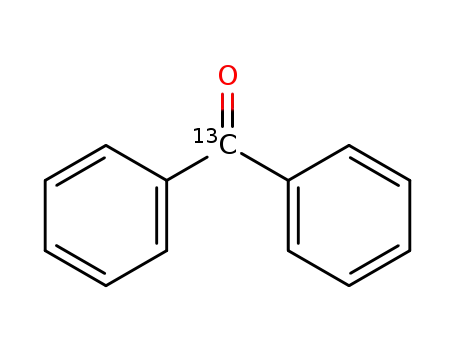 Molecular Structure of 32488-48-5 (BENZOPHENONE-CARBONYL-13C)