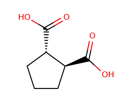 Molecular Structure of 1461-97-8 (trans-DL-1,2-Cyclopentanedicarboxylic acid)