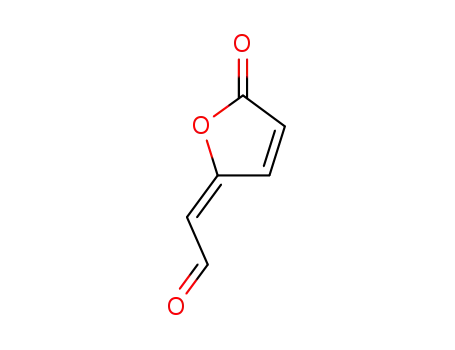 Molecular Structure of 69978-39-8 (Acetaldehyde, (5-oxo-2(5H)-furanylidene)-, (E)-)