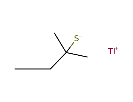 Molecular Structure of 120714-14-9 (Tl<sup>(1+)</sup>*SC(CH<sub>3</sub>)2CH<sub>2</sub>CH<sub>3</sub><sup>(1-)</sup>=TlSC(CH<sub>3</sub>)2CH<sub>2</sub>CH<sub>3</sub>)