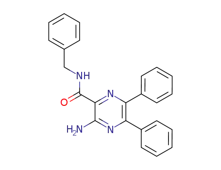 Molecular Structure of 7596-73-8 (3-amino-N-benzyl-5,6-diphenylpyrazine-2-carboxamide)