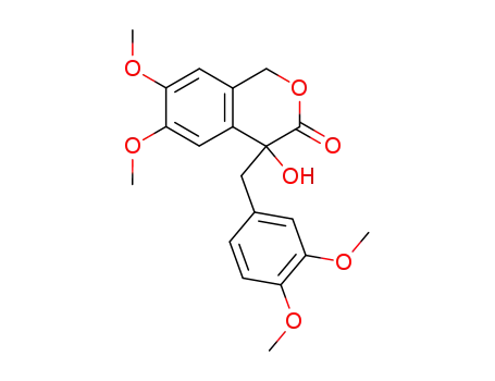 3H-2-Benzopyran-3-one,
4-[(3,4-dimethoxyphenyl)methyl]-1,4-dihydro-4-hydroxy-6,7-dimethoxy-