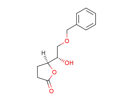 Molecular Structure of 184873-70-9 ((5S)-5-[(1S)-2-benzyloxy-1-hydroxyethyl]tetrahydrofuran-2-one)