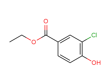 Molecular Structure of 16357-41-8 (ETHYL 3-CHLORO-4-HYDROXYBENZOATE  97)