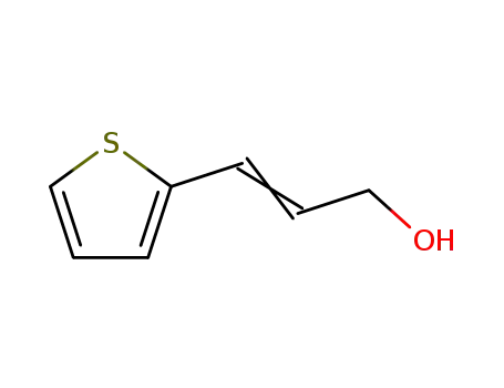 Molecular Structure of 89639-64-5 (2-Propen-1-ol, 3-(2-thienyl)-)