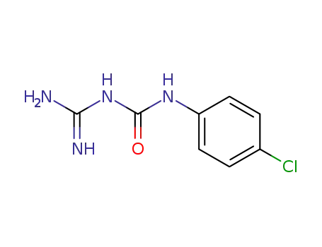Molecular Structure of 58247-24-8 (1-(4-chlorophenyl)-3-amidinourea)