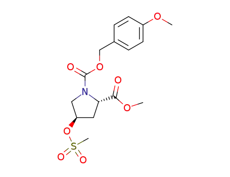 (2s,4r)-1-p-Methoxybenzyloxycarbonyl-4-methanesulfonyloxypyrrolidine-2-carboxylic acid methyl ester