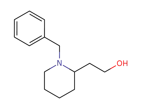 Molecular Structure of 119204-13-6 (1-BENZYL-2-(2-HYDROXYETHYL) PIPERIDINE)