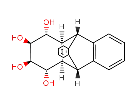 Molecular Structure of 125459-20-3 (1,2,3,4-tetrahydroxy-1β,2α,3α,4β,4aβ,9α,9aβ,10α-hexahydro-9,10<1',2'>benzenoanthracene)
