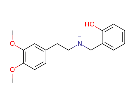 Molecular Structure of 171516-51-1 (N-(2-hydroxybenzyl)-3,4-dimethoxyphenylethylamine)