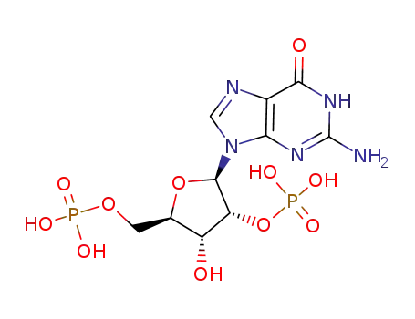 Molecular Structure of 3184-69-8 (2'-Guanylic acid, 5'-(dihydrogen phosphate))