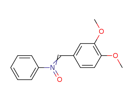 Molecular Structure of 52167-55-2 (Benzenamine, N-[(3,4-dimethoxyphenyl)methylene]-, N-oxide)