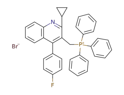 <2-cyclopropyl-4-(4-fluorophenyl)quinolin-3-yl>methyltriphenylphosphonium bromide