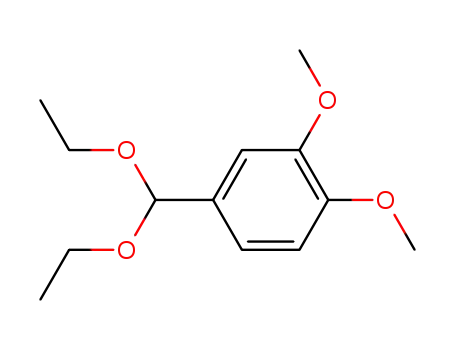 Molecular Structure of 40527-43-3 (4-(diethoxymethyl)-1,2-dimethoxybenzene)