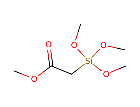 Molecular Structure of 5905-80-6 (Acetic acid, (trimethoxysilyl)-, methyl ester)