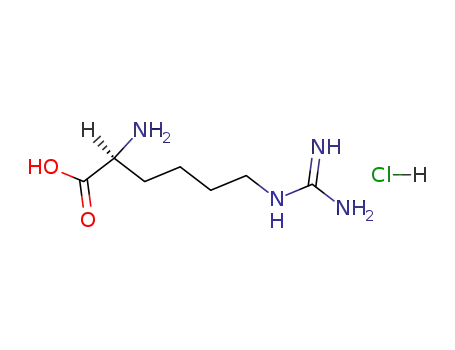 Molecular Structure of 1483-01-8 (L(+)-Homoarginine hydrochloride)
