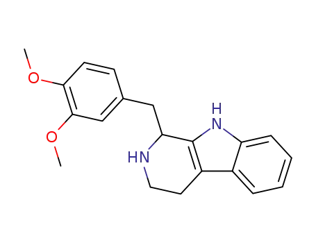 Molecular Structure of 53629-44-0 (1-(3,4-dimethoxy-benzyl)-2,3,4,9-tetrahydro-1<i>H</i>-β-carboline)