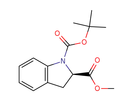 1H-Indole-1,2-dicarboxylic acid, 2,3-dihydro-, 1-(1,1-dimethylethyl)
2-methyl ester, (R)-