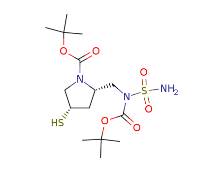 (2S,4S)-1-T-BUTOXYCARBONYL-2-(N-T-BUTOXYCARBONYL-N-SULFAMOYLAMINO)METHYL-4-MERCAPTO-PYRROLIDINECAS
