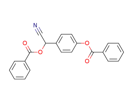 Molecular Structure of 883848-49-5 (benzoyloxy-(4-benzoyloxy-phenyl)-acetonitrile)
