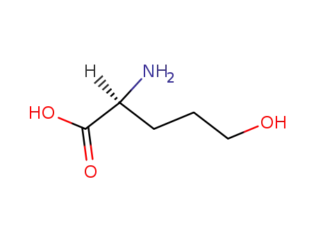Molecular Structure of 6152-89-2 (2-amino-5-hydroxy-pentanoic acid)