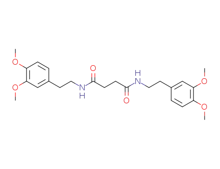 Molecular Structure of 102897-57-4 (N,N'-(3,4-dimethoxy-β-phenylethyl)succindiamide)