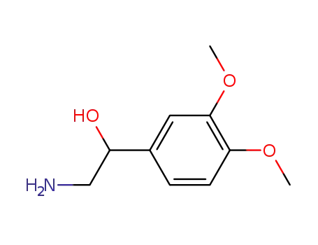 Molecular Structure of 6924-15-8 (2-AMINO-1-(3,4-DIMETHOXY-PHENYL)-ETHANOL)