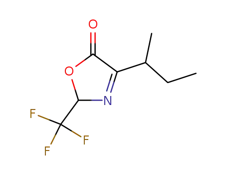 Molecular Structure of 2546-69-2 (5(2H)-Oxazolone, 4-(1-methylpropyl)-2-(trifluoromethyl)-)