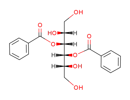 Molecular Structure of 7462-38-6 (3,4-di-O-benzoylhexitol)