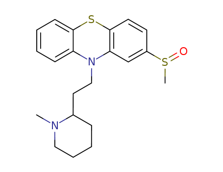 10-(2-(1-Methyl-2-piperidyl)ethyl)-2-methylsulfinyl phenothiazine cas  5588-33-0