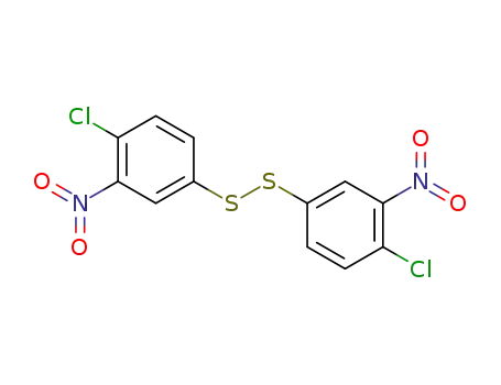 Molecular Structure of 35964-48-8 (bis(4-chloro-3-nitrophenyl) disulphide)