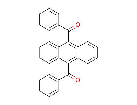 Molecular Structure of 19661-53-1 (anthracene-9,10-diylbis(phenylmethanone))