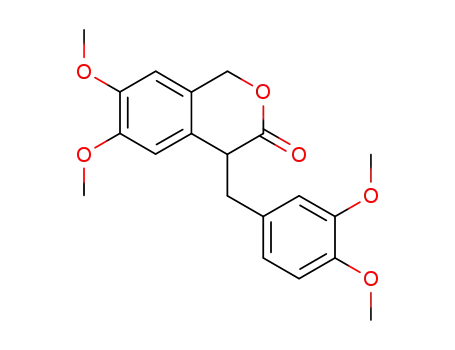Molecular Structure of 76055-91-9 (3H-2-Benzopyran-3-one,
4-[(3,4-dimethoxyphenyl)methyl]-1,4-dihydro-6,7-dimethoxy-)