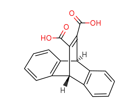 Molecular Structure of 1625-81-6 (9,10-dihydro-9,10-ethenoanthracene-11,12-dicarboxylic acid)