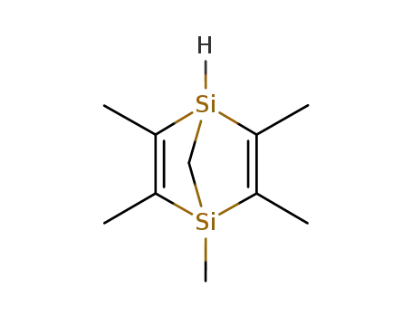 Molecular Structure of 113612-80-9 (1,4-Disilabicyclo[2.2.1]hepta-2,5-diene, 1,2,3,5,6-pentamethyl-)